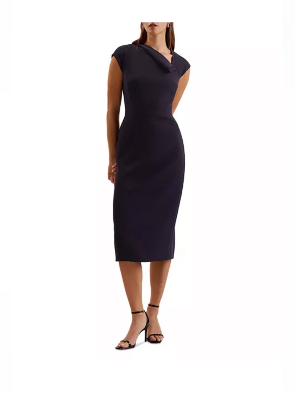NWT: Bayree Asymmetric Midi Dress (size 4)